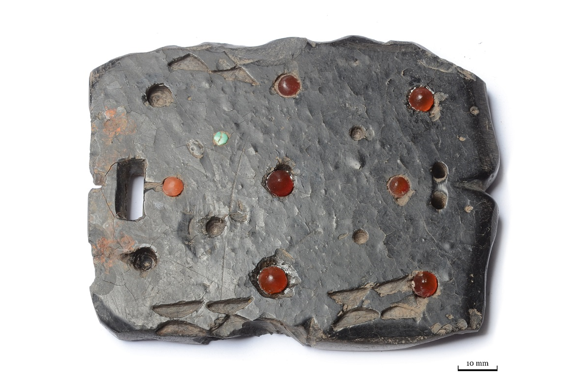 A buckle with inlay from the Ala Tey 1 burial complex. Photo courtesy by Nikolai Kurganov
