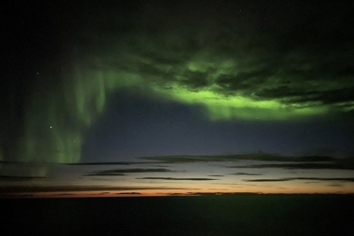 Aurora borealis. Photo by Aleksandra Tikhonenko