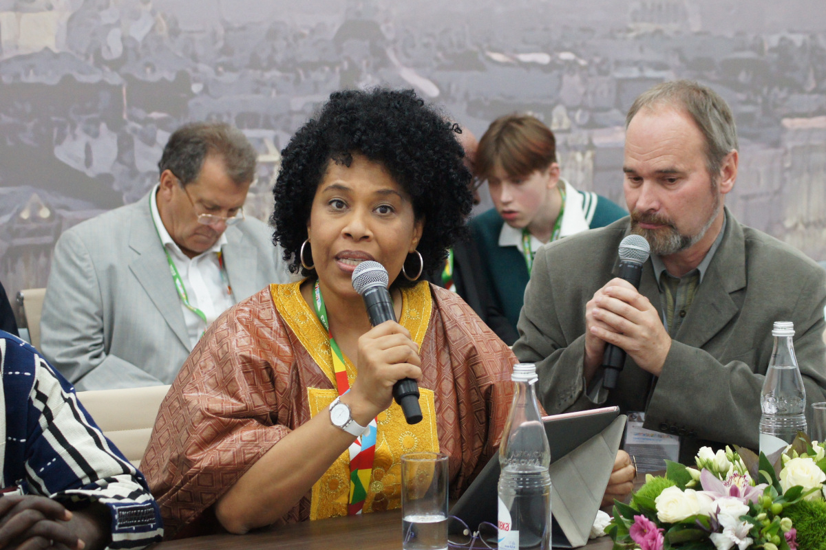 © St Petersburg University. Nathalie Yamb, CEO at N Y Consulting, pan-African activist
